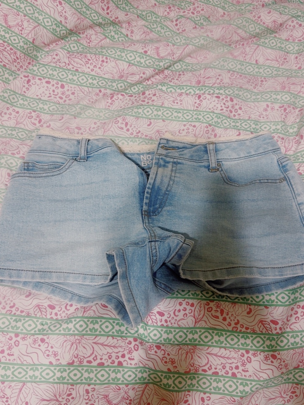 No Boundaries Light Blue Denim Jean Shorts